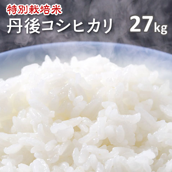 令和7年産【特別栽培米】京都丹後コシヒカリ白米27kg（7年産）