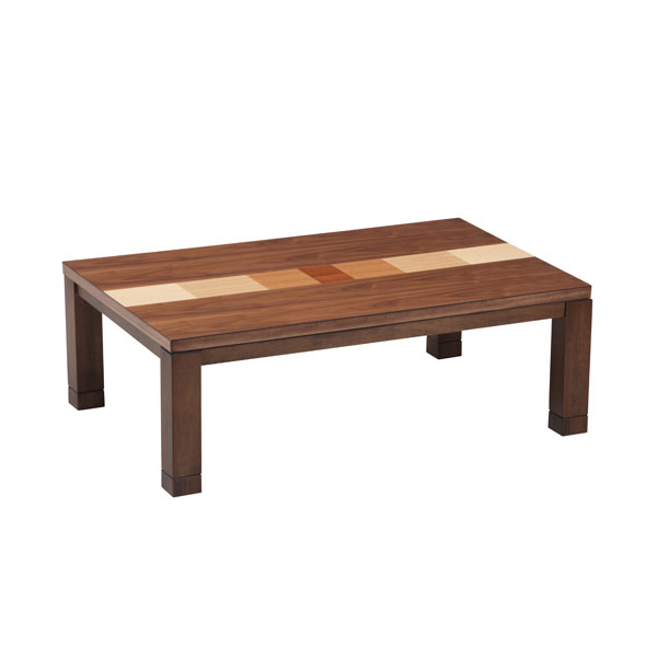 楽天市場】こたつテーブル 長方形120巾 天然杢家具調コタツ KKG120