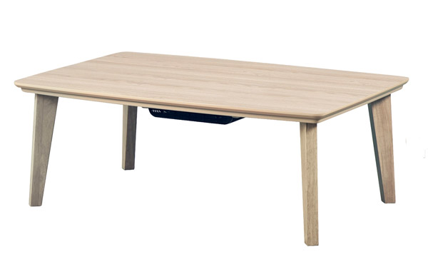 一人用こたつ早見表 矩形幅105×70浪花節的 白いこと色 家具調コタツ CORON