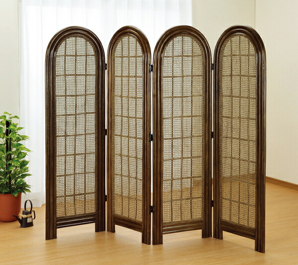 楽天市場】ラタンスクリーン B: 籐家具 パーテーション 間仕切り