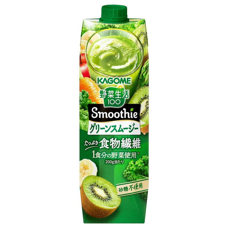 楽天市場】カゴメ 野菜生活100 Smoothie グリーンスムージーMix 1000ml