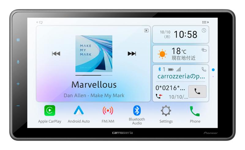 Pioneer 見せびらかすオーディオ DMH-空想科学小説500 9in フローティング 1D AppleCarPlay AndroidAuto相応う Bluetooth USB iPod iPhone AUX DSP カロッツェリア