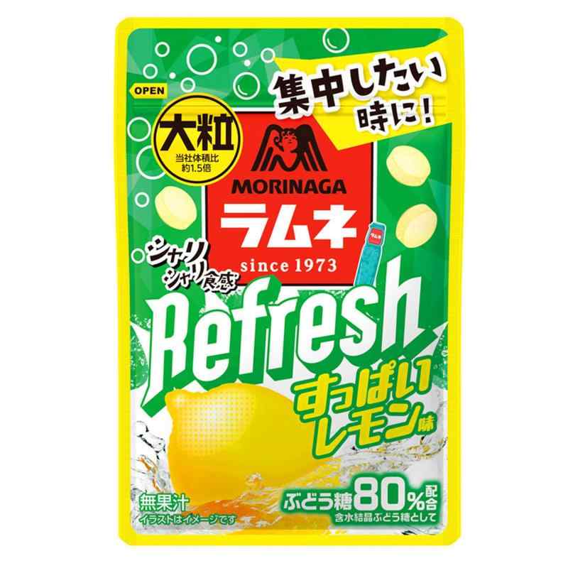楽天市場】131円 森永 大粒ラムネRefresh すっぱいレモン [1箱