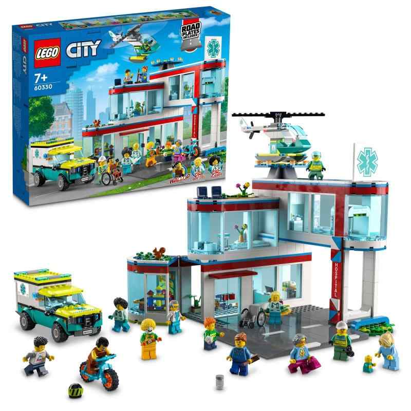 レゴ(LEGO) シティ レゴシティのホスピタル 60330 遊び道具 差しつかえる 差し上げ物 レスキュー お坊っちゃん 御姉さん 7歳以上