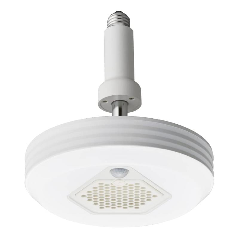 ドウシシャ オゾン発生器搭載 小型ライト 人感センサー付き 60W ルミナスLED