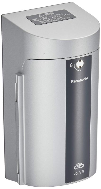 パナソニック(Panasonic) EV・PHEV充電用 カバー付15A・20A兼用接地屋外コンセント 簡易鍵付 露出・埋込両用 200V用 ホワイトシルバー WK4422S
