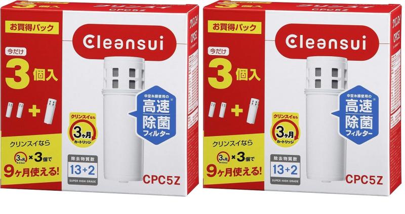 三菱ケミカル・クリンスイ クリンスイ 浄水器 ポット型 薬莢計3個入り口・入口 [取り替えっこ用薬莢CPC5Z] 2仕掛ける キッチン用品・食器・調理器具-その他
