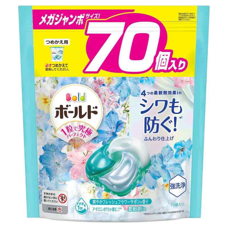 フレッシュ　ジェルボール4D 詰め替え 超メガジャンボ (4袋セット) 楽天市場】ボールド ジェルボール 4D フレッシュフラワーサボン