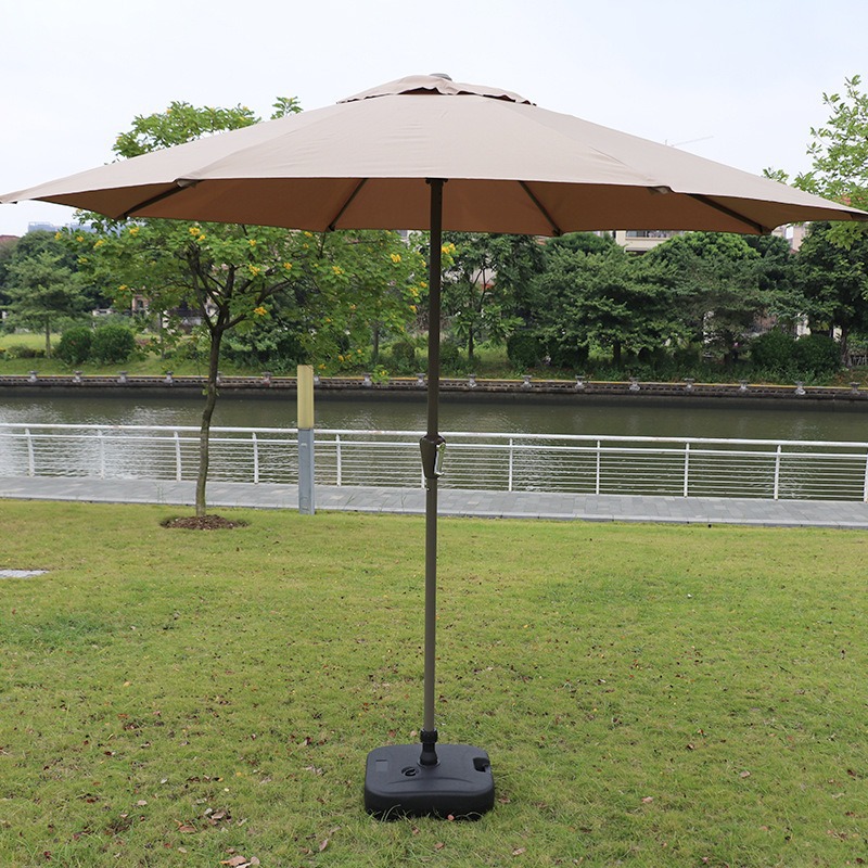 ガーデンパラソル 庭用日傘 屋外パラソル 大型日除け傘 サンシェード ビッグパラソル 中央支柱 スタンド式 カフェ 店舗 テラス 庭 ベランダ 紫外線対策 UVカット 日焼け防止 2.7M 大きい おしゃれ 送料無料｜sanvino