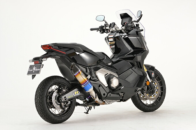 アールズギア??(r`s gear)　チタンドラッグブルー カーボンエンド　X-ADV（’17～全年式対応）リアルスペック スリップオンマフラー「RH49-C3SD」