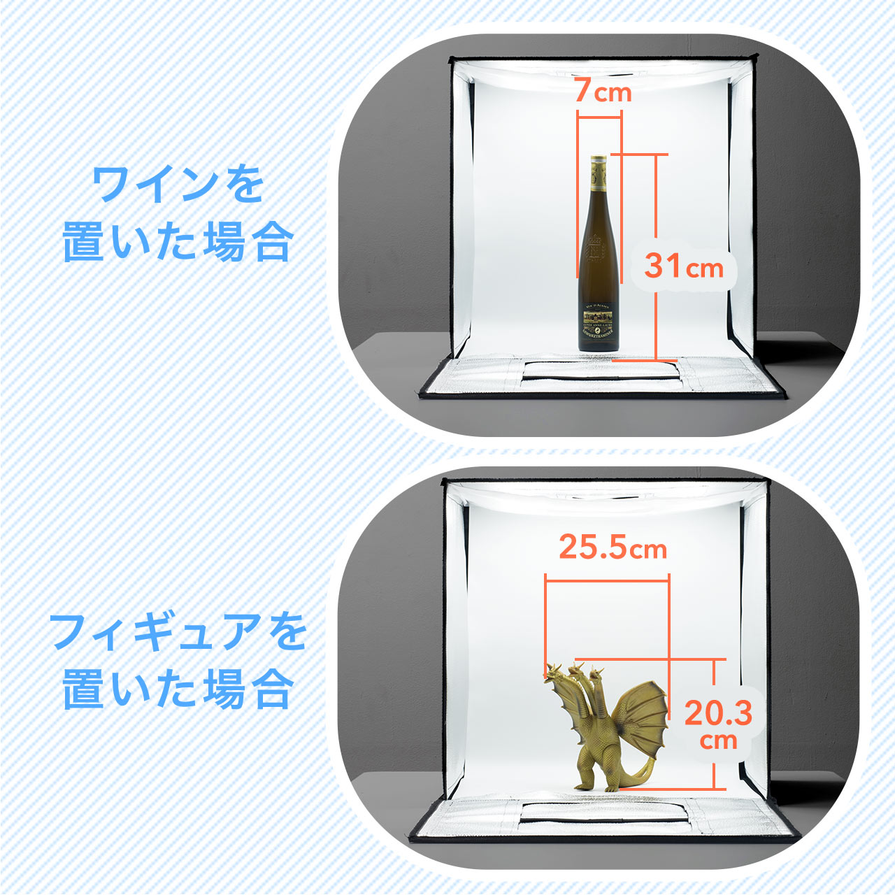 撮影キット撮影スタジオ撮影ボックスLEDライト付6000ルーメン50×50cm折りたたみ可能
