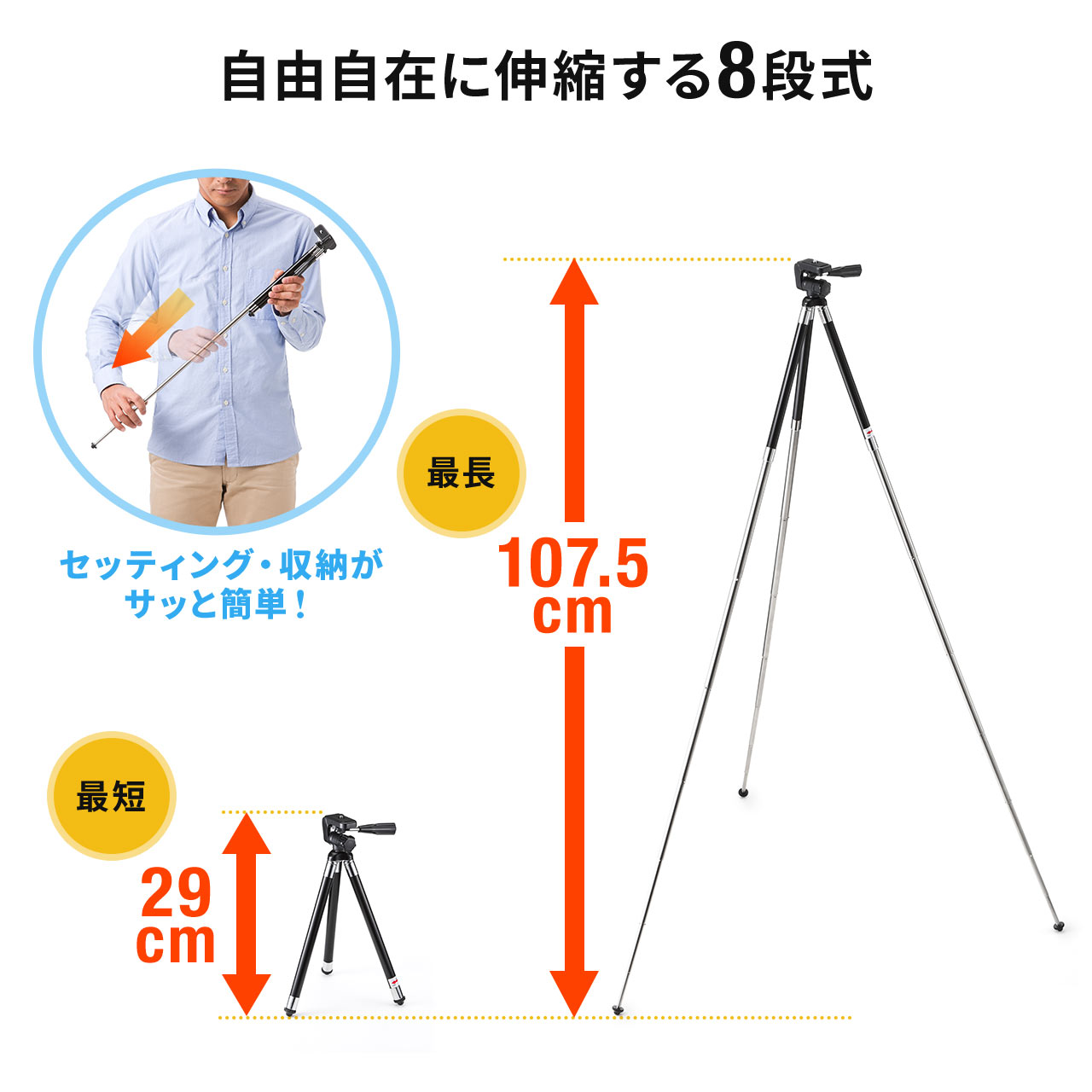 177cm全高 脚径25mm 4段 カメラ用三脚+spbgp44.ru