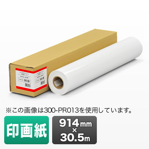 【火曜限定 クーポンで500円OFF】プロッター用紙・ロール紙（印画紙・914mm&times;30.5m・36インチロール）｜サンワダイレクト店