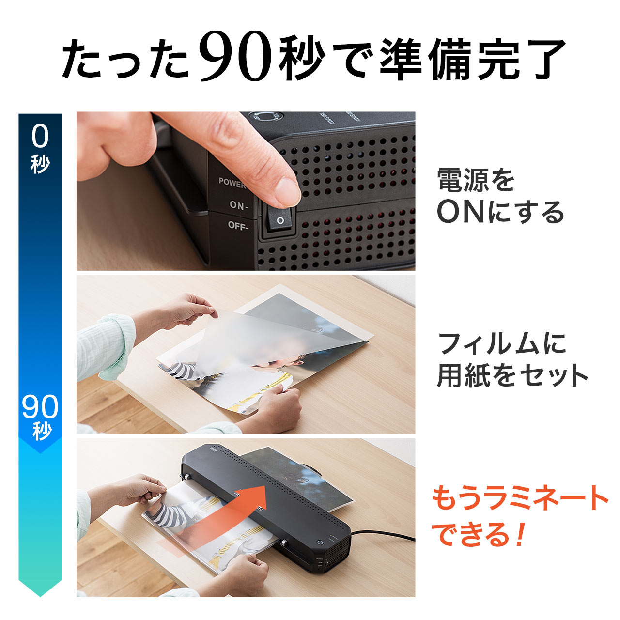 日本オフィスラミネーター A3サイズラミネーター JOL-330AR 01115 :a