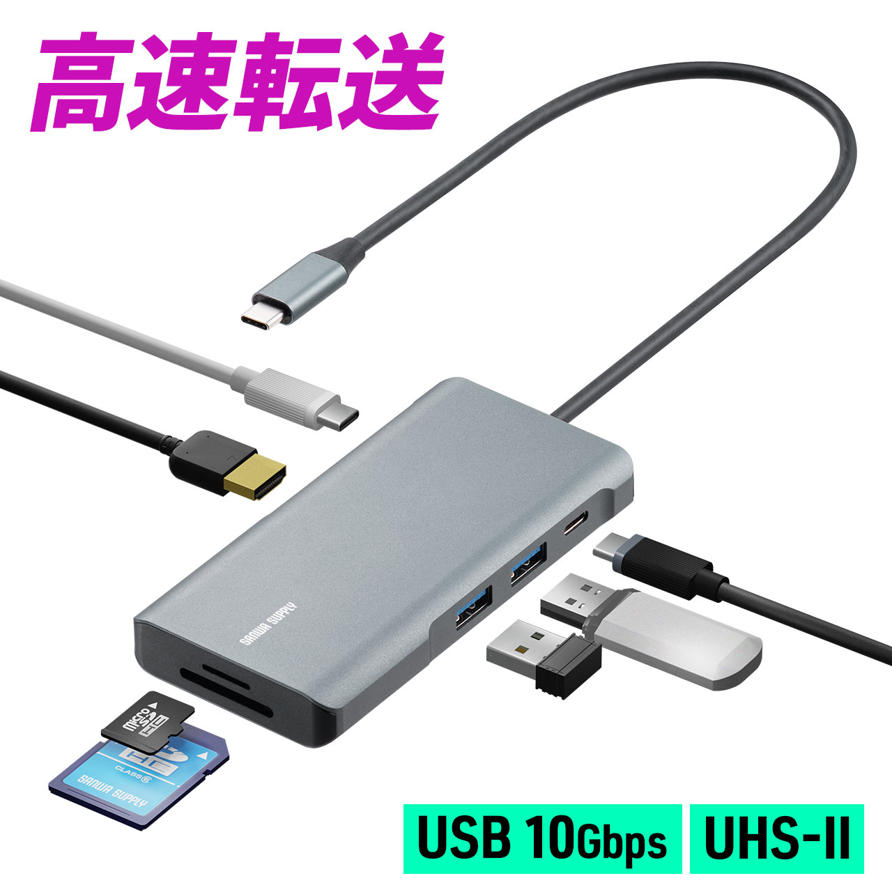 楽天市場】【3/25限定！抽選で100％ポイント還元 】USB Type-Cマルチ