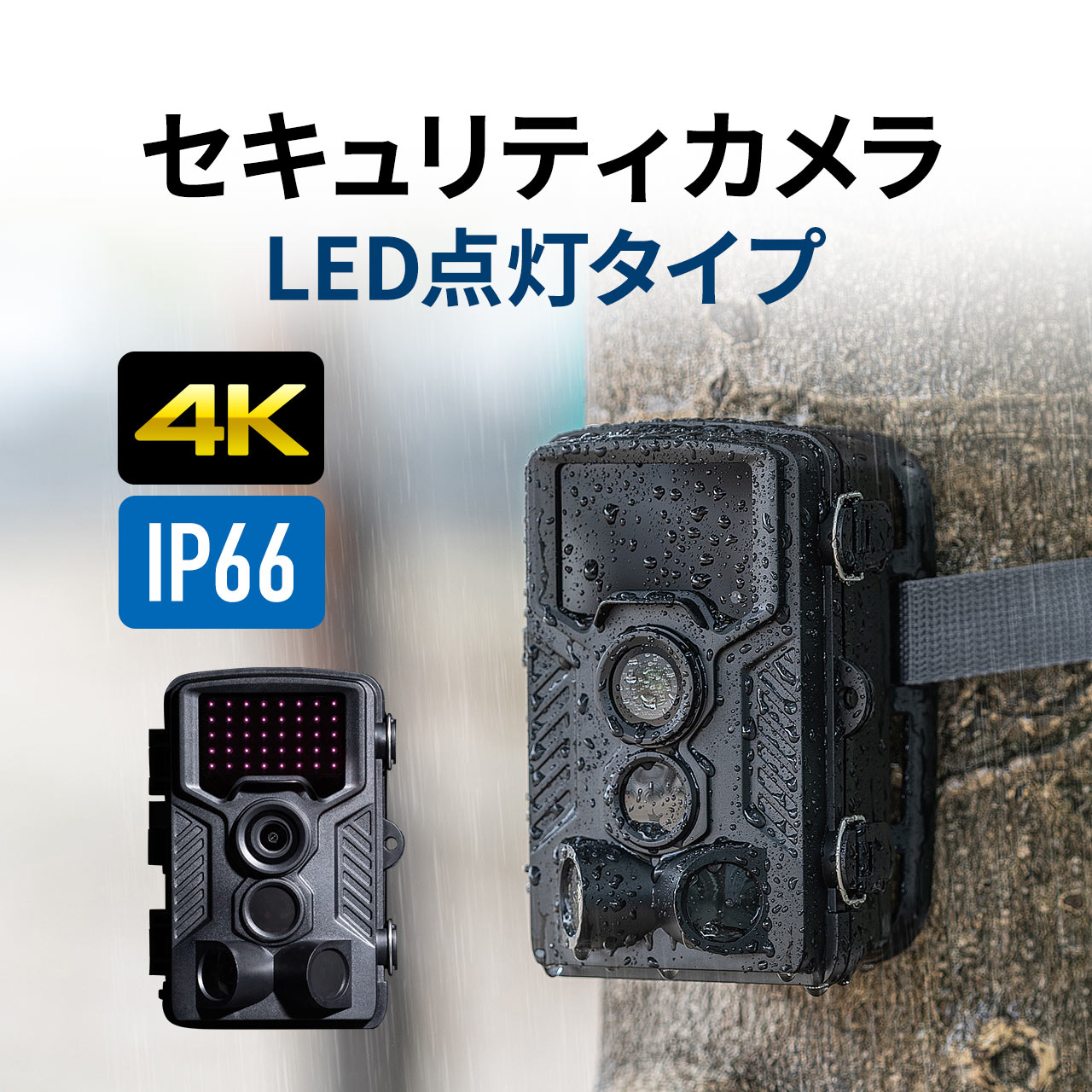 楽天市場】トレイルカメラ 4K 防犯カメラ 屋外 ワイヤレス 940nm不可視赤外線LED 暗視 広角 電池式 タイムラプス ループ録画 乾電池式  防水防塵IP66 ハンティングカメラ 写真 動画 自動撮影 赤外線 防水 防塵 夜間 暗闇 人体感知 : サンワダイレクト楽天市場店