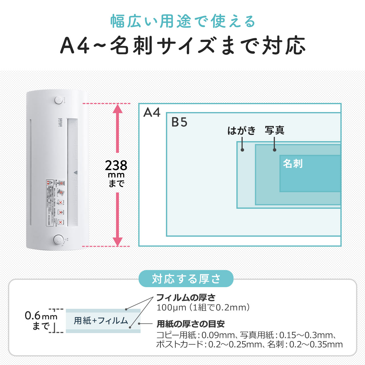 最大76％オフ！ ラミネーター A4 2本ローラー 60秒フォームアップ 名刺 パウチ加工 ラミネート スリム 家庭用  www.tsujide.co.jp