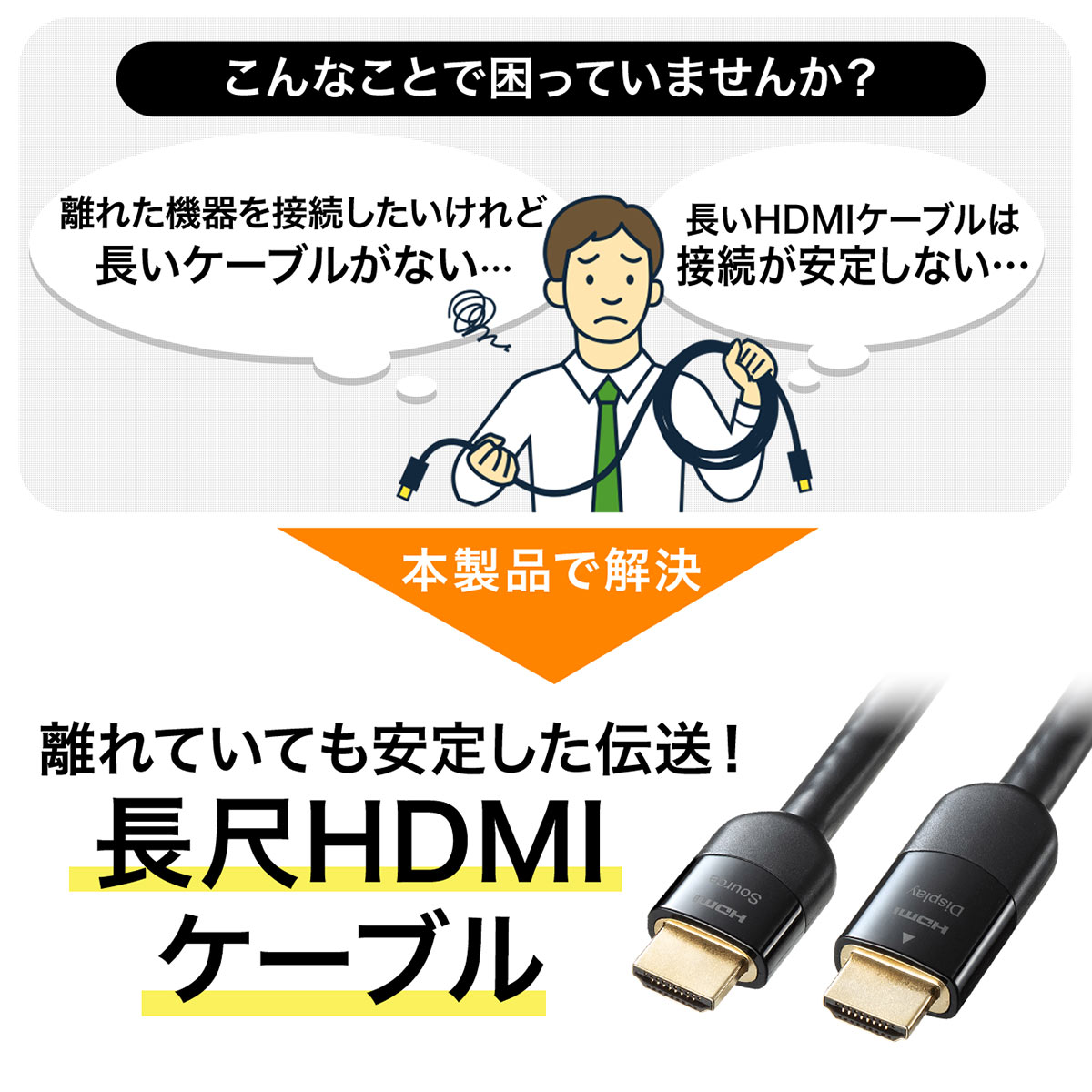 14周年記念イベントが ホーリック イコライザー付き HDMIケーブル 15m ゴールド HDM150-592GD メーカー在庫品