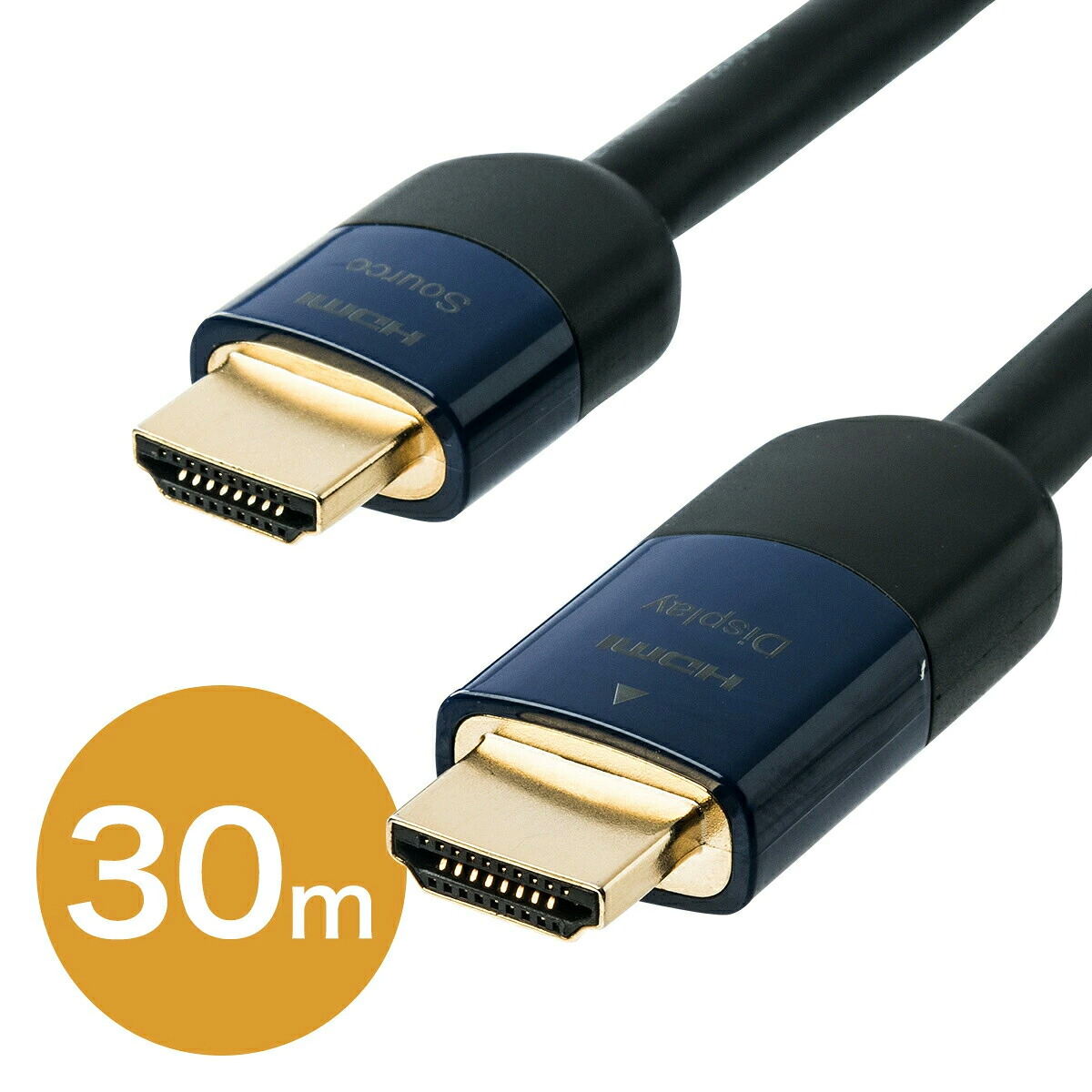 楽天市場 Hdmiアクティブケーブル 30m イコライザ内蔵 フルhd対応 Activeケーブル バージョン1 4準拠品 ブラック Hdmiケーブル サンワダイレクト楽天市場店