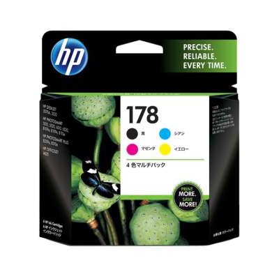 【楽天市場】HP 純正インク HP178 CB316HJ （4色マルチパック） プリントカートリッジ 【ヒューレットパッカード】：サンワ