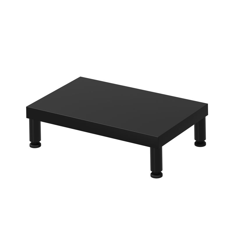 eモニタ台 モニター台 机上台 セミオーダー 特注 丸脚 黒天板 幅40cm 奥行25cm 高さ10cm【受注生産品】 EMR-LCM4025BK サンワサプライ｜サンワダイレクト店