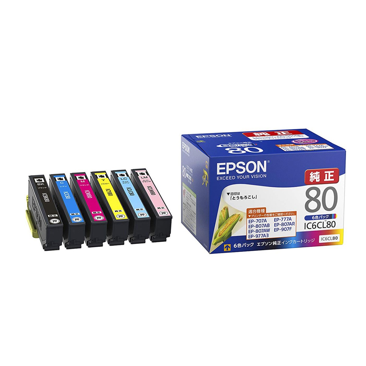 楽天市場 ｅｐｓｏｎ純正品 Ic6cl80l 6色パック 増量 ネコポス便発送 Jbs ショッピング