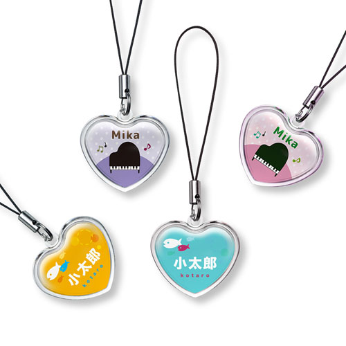 楽天市場 手作りストラップキット ハート型 4個分 オリジナル 手作りキット サンワダイレクト楽天市場店