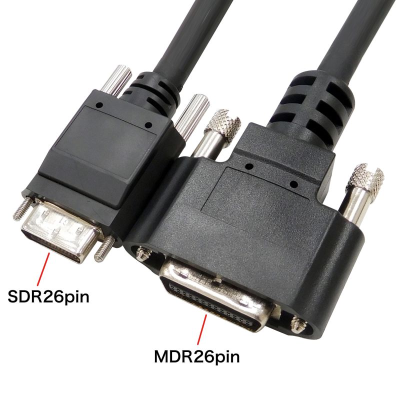 カメラリンクケーブル PoCL ロボットケーブル SDR26pinオス?MDR26pinオス 5m KB-CAMRPOSM-05｜サンワダイレクト店