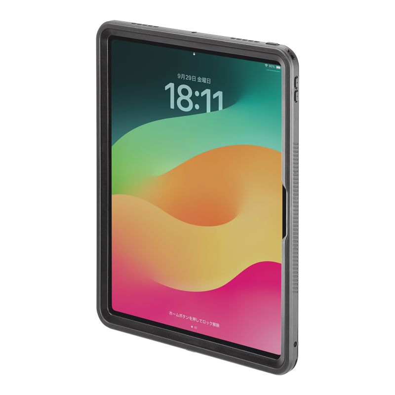 【クーポンで800円OFF！4/10(金) 1:59まで】iPad Pro ケース 耐衝撃 防水ケース IP68 スタンド ショルダーベルト iPad Pro 13インチ M4/2024 PDA-IPAD20162 サンワサプライ