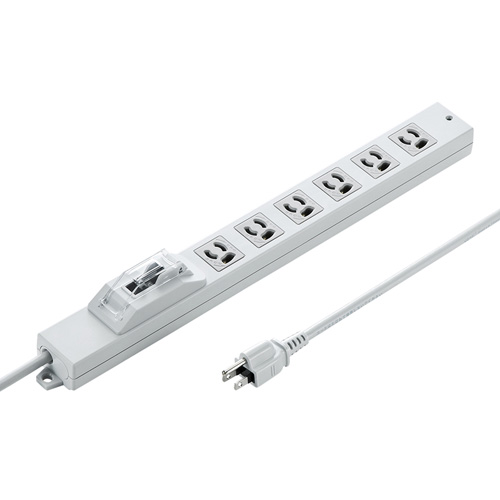 本命ギフト 安全ブレーカー付 電源タップ オフィス 延長コード コンセント Oaタップ 1m 6個口 3p 工場用 Tap Br36a 1 Multifasad Ru