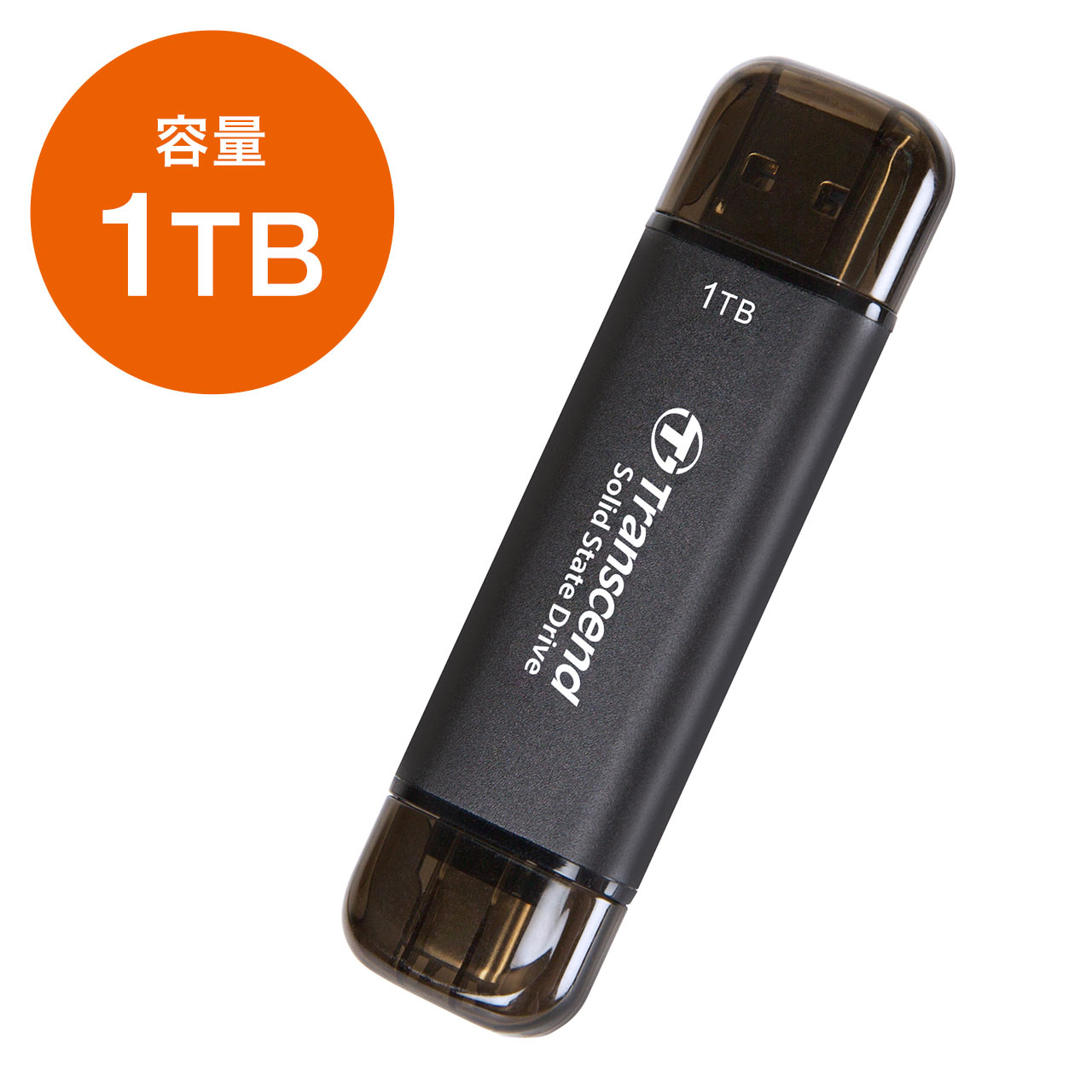 トランセンド ポータブルSSD 512GB 高速 最大1050 MB/s 超小型,軽量11g