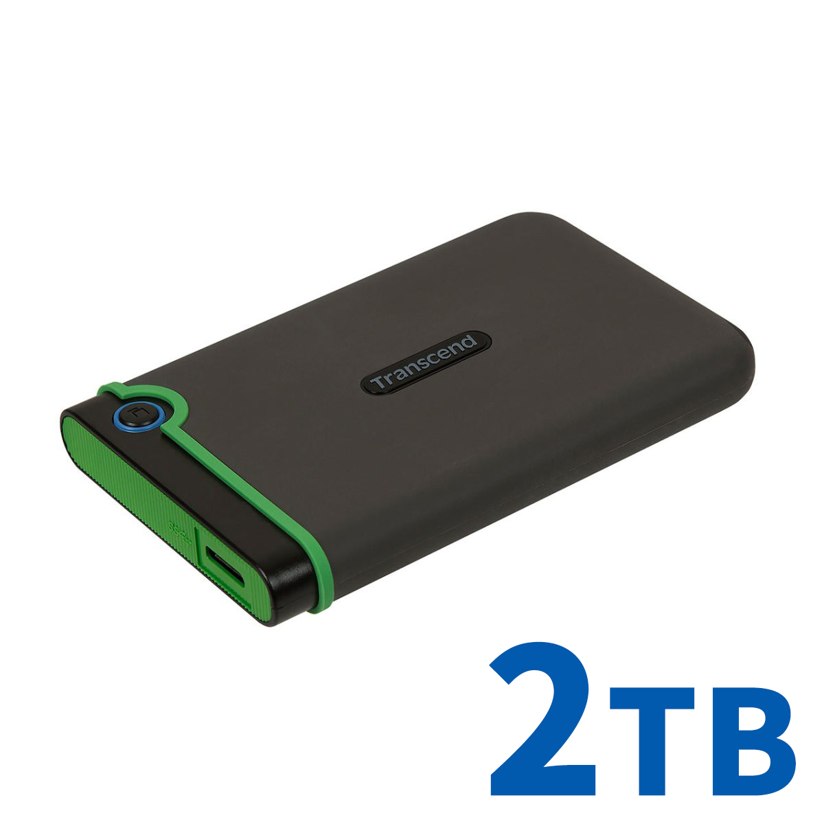 Transcend ポータブルHDD 2TB USB3.1  2.5インチ スリムポータブルHDD 耐衝撃 3年保証 ハードディスク 外付けHDD ポータブルハードディスク
