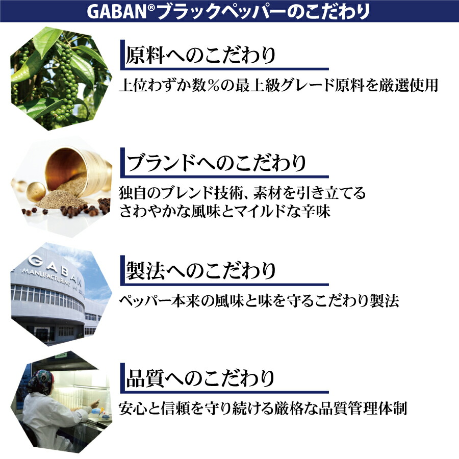 市場 2袋セット 業務用 ギャバン ホワイトペッパーホール 100g GABAN