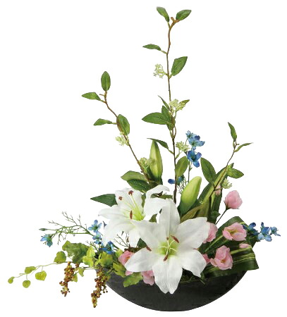 光触媒 光の楽園 プリエール 2061R85 約 幅50×奥行28×高さ59cm 人工植物 造花 フェイクフラワー おしゃれ インテリア フロアタイプ 屋内対応型