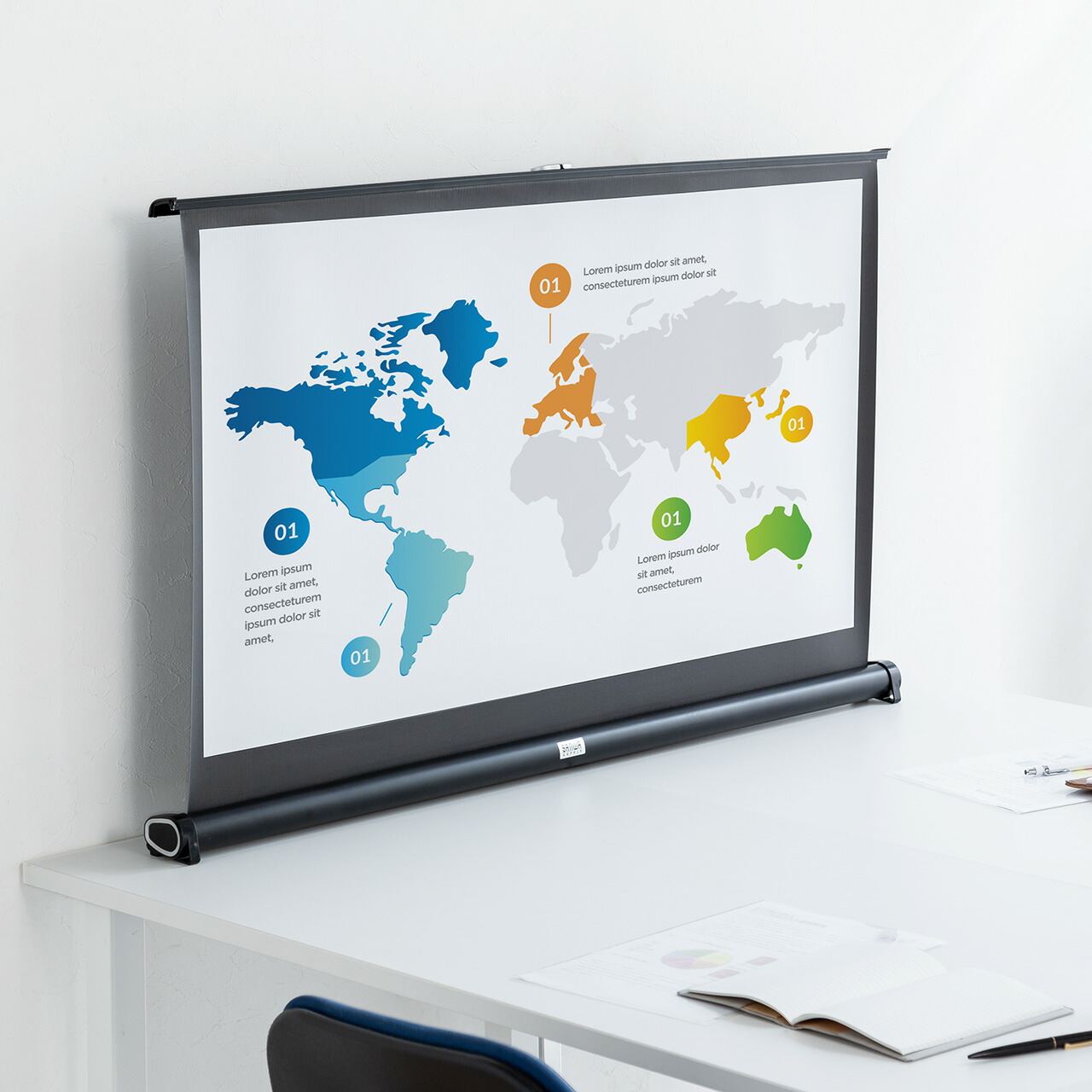 楽天市場】モバイルスクリーン 40型!プロジェクタースクリーン