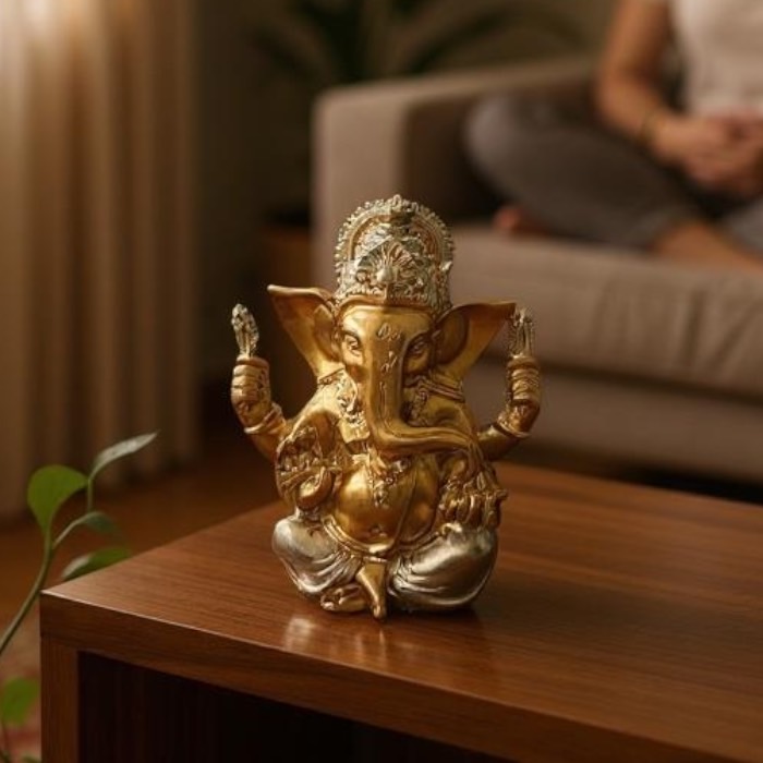 ガネーシャ　縁起物　タイ国製 楽天市場】開運 ガネーシャ 真鍮製 置物 タイ 王国 製 お守り