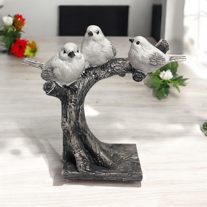 楽天市場】【最大1000円クーポン25日限定】鳥 置物 ブルージェイ 枝に