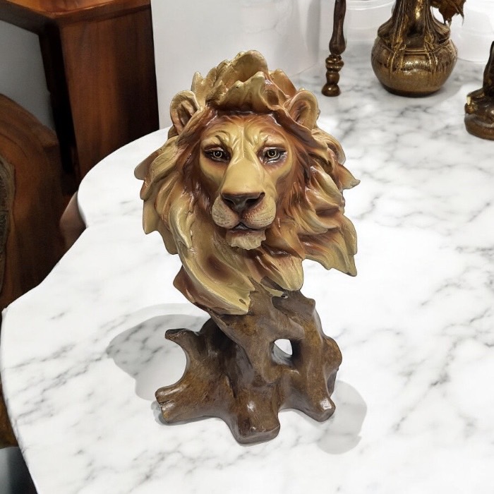 楽天市場】ライオンの置物 置物 ライオン アニマル雑貨 動物 百獣の王
