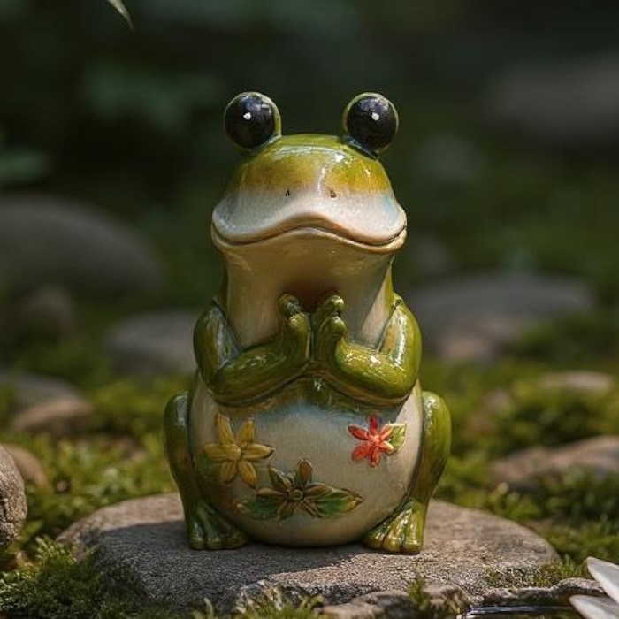 カエル（木製） Amazon.co.jp: Feng Shui シンフォニー木製カエル 幸運のカエル 木製