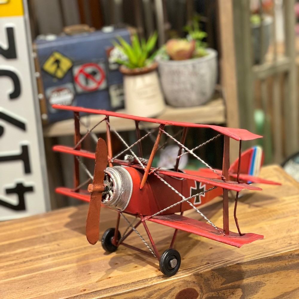 メタル製 旅客機模型 インテリア置物　オブジェ 60s 飛行機模型 メタルオブジェ 置物 -通販-ローズボール