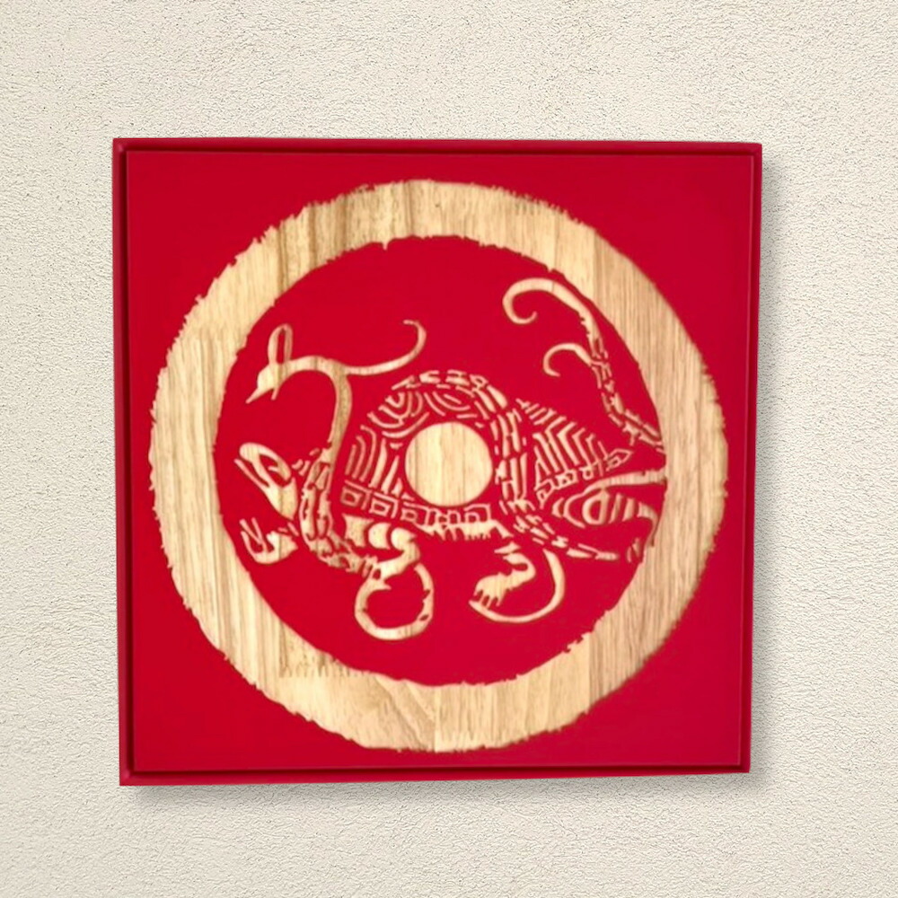 楽天市場】【送料無料】木彫りアート ウッドスカルプチャー 四神獣