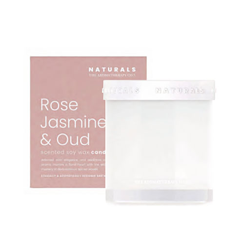 Naturals ナチュラルズ Candle キャンドル Rose Jasmine＆Oud ローズジャスミン＆ウード【フレグランスキャンドル】【ルームフレグランス】【アロマ】【芳香剤】【玄関】【安眠】