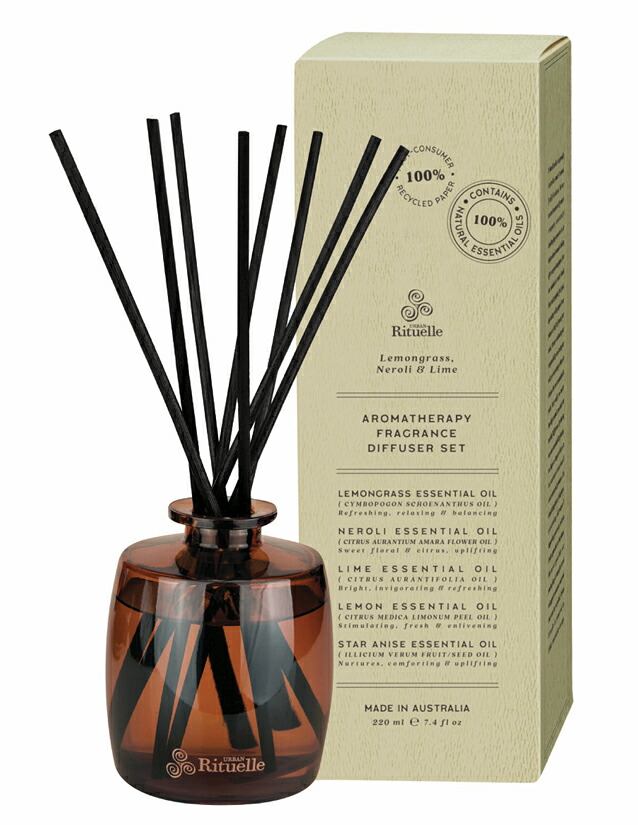 【Urban Rituelle / アーバン リチュエル】Natural Remedy ナチュラルレメディ FRAGRANCE DIFFUSER フレグランスディフューザー｜ 香り ルームフレグランス 高級 玄関 リードディフューザー オーストラリア｜アロマ・ボディケア Sanwa Select