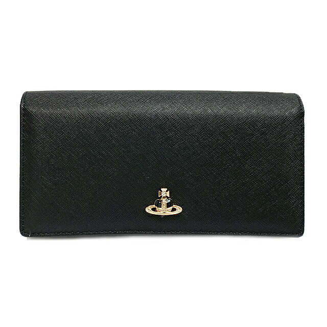 ヴィヴィアン・ウエストウッド レディース 長紙入れ ディアマンテ 51060025U L0040 N401 BLACK/GOLD DIAM ORB 黒いこと ゴールド【新品】
