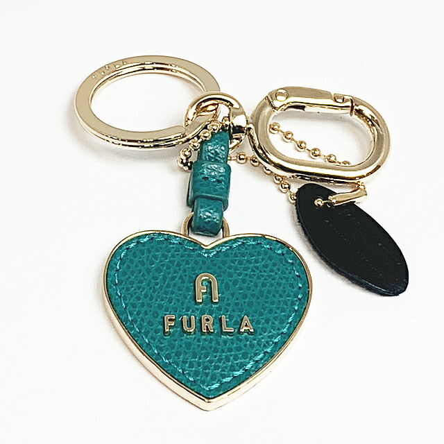 【新品】フルラ FURLA キーリング レディース FURLA CAMELIA KEYRING HEART WR00434 AME000 4487S ARES+METALLO AMATORE BLUE｜サンワワールド店