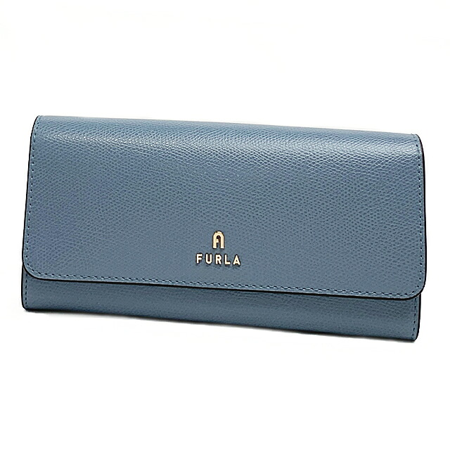 フルラ FURLA 長紙入れ レディース CAMELIA CONTINENTAL WALLET WP00317 ARE000 4352S CELESTIAL+COLOR CRISTALLO 青み×薄墨色【新品】