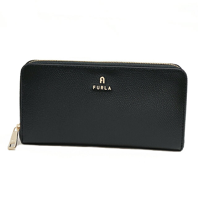 フルラ FURLA 紙入れ ラウンドジッパー長紙入れ WP00322 ARE000 O6000 NERO 黒いこと【新品】