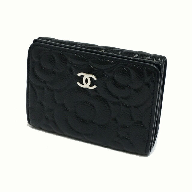 楽天市場】CHANEL シャネル ココボタン 3つ折財布 三つ折り Wホック