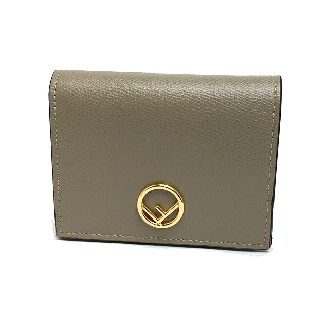 フェンディ FENDI パウダーコンパクト札入れ 8M0387 なめし革  【中古】