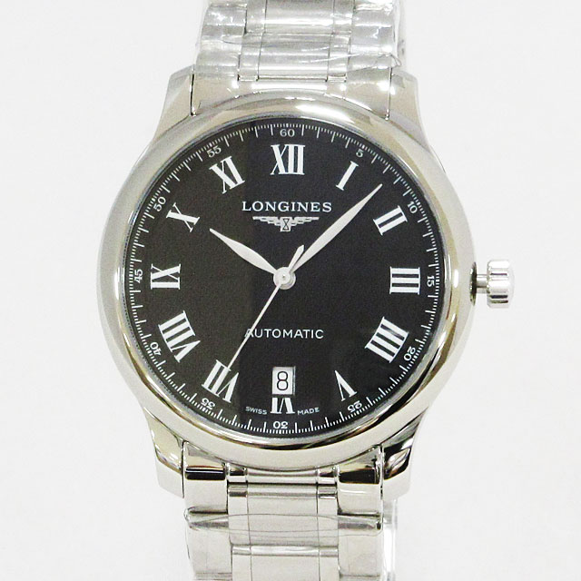 Longinesロンジン 腕時計 マスターコレクション ブラック シルバー スリム メンズ 自動巻き オートマチック ★ L26284516 【新品】|サンワワールド店
